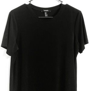 Forever 21 Long Black Dressy Shirt